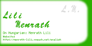 lili menrath business card